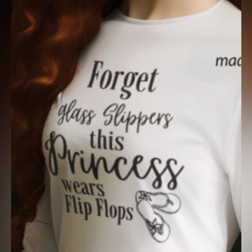 Princess Flip Flop Custom T-shirt